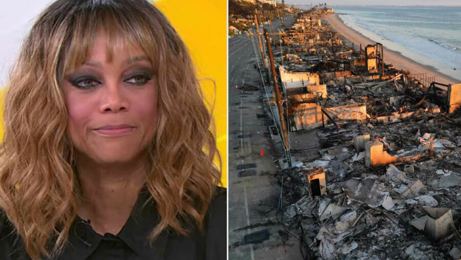 Tyra Banks: Η έπαυλή της στο Los Angeles παραδόθηκε στις φλόγες